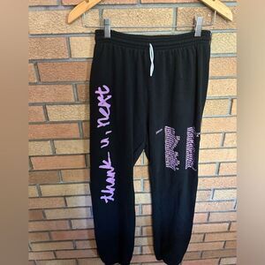Thank U, Next Sweatpants Joggers Sweetener Tour Merch Ariana Grande Size Small